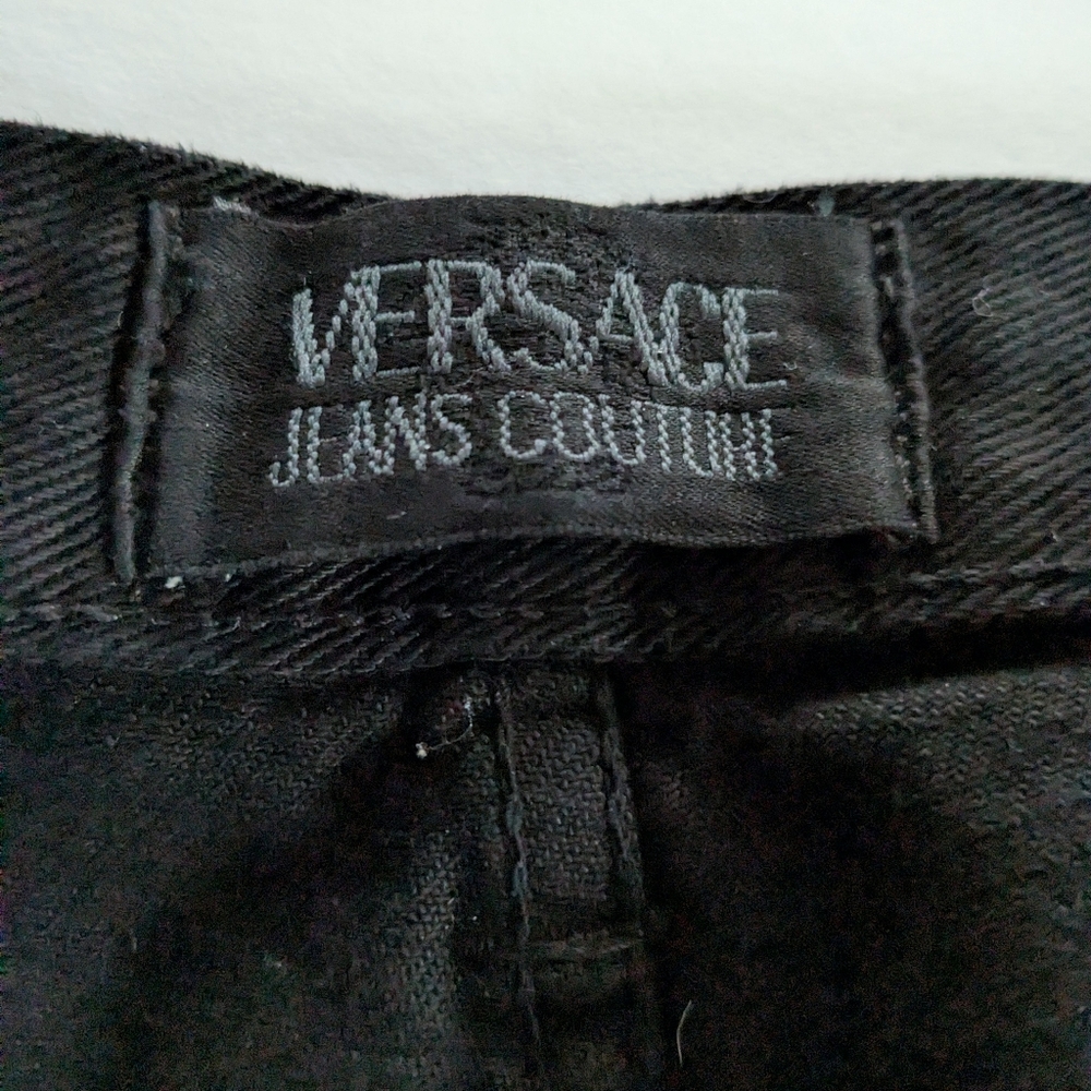 Versace Black High Rise Jeans Size 27 - Picture 9 of 11